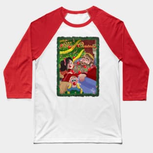 Christmas Beard Baseball T-Shirt